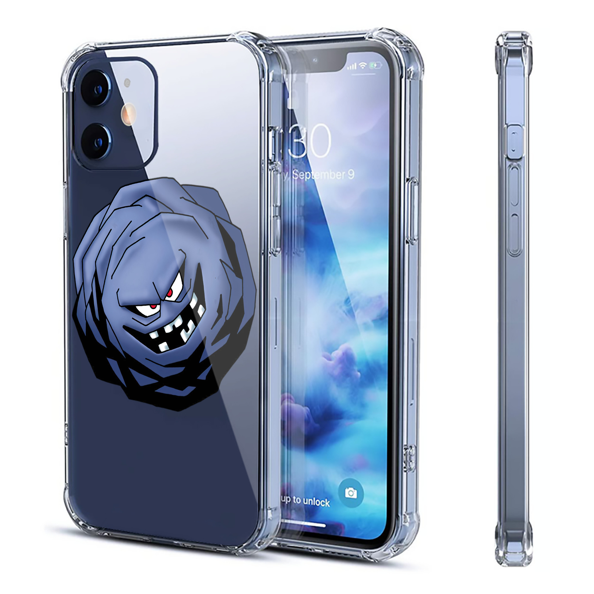 （画像用） ドラゴンクエスト Doragon Kuesuto Dragon Quest 【iPhone 12シリーズ対応】透明スマホケース（クリアソフトケース）